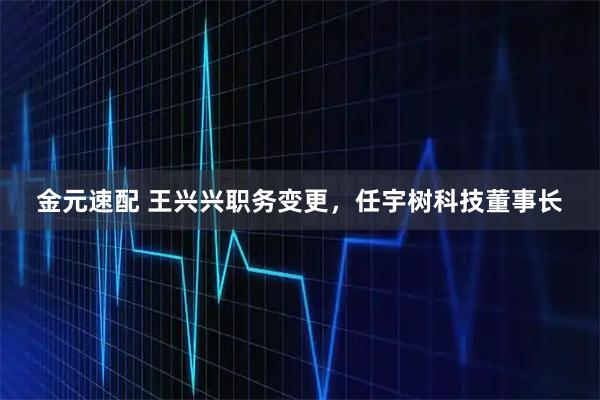 金元速配 王兴兴职务变更，任宇树科技董事长