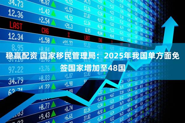 稳赢配资 国家移民管理局：2025年我国单方面免签国家增加至48国